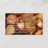 Peach Orchids with Raindrops Floral 名刺 (正面)