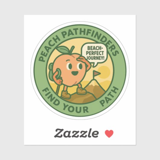 Peach Pathfinders Find Your Path シール (シート)
