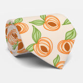 Peach pattern fruit fun food Georgia ネクタイ (ロール)