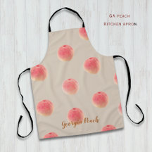 Peach Pattern Kitchen Apron – Peach State Style