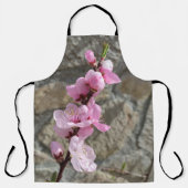 Peach petal flower エプロン (正面)