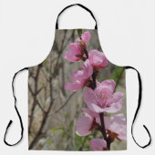Peach petal flower apron エプロン (正面)