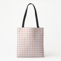 Peach Plaid Gingham Retro Color