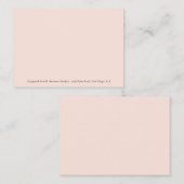 Peach Professional Name Note Cards ノートカード (正面/裏面)