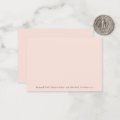 Peach Professional Name Note Cards ノートカード (正面/裏面インサイチュ)