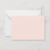Peach Professional Name Note Cards ノートカード (裏面)
