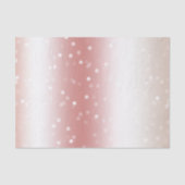 Peach Rose Ombre Gold Bokeh Dots Christmas 薄葉紙 (正面)