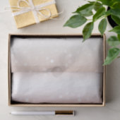 Peach Rose Ombre Gold Bokeh Dots Christmas 薄葉紙 (ギフト)