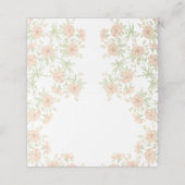 Peach Rose Wedding プレイスカード (外部開封)