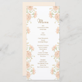 Peach Rose Wedding Menus メニュー