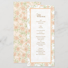Peach Rose Wedding Menus メニュー
