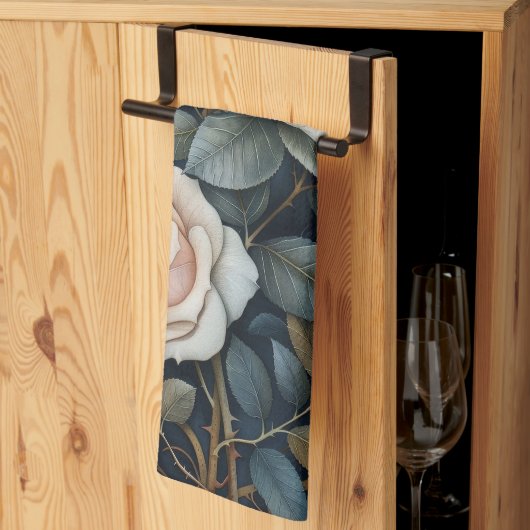 Peach Roses                                   キッチンタオル (三つ折り)