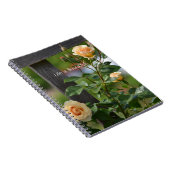 Peach Roses Fence Floral (my photography) ノートブック (右側)