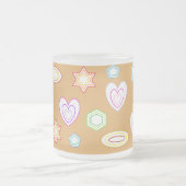 Peach Shapes mug フロストグラスマグカップ (中央)
