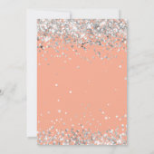 Peach Silver 17th Birthday Party 招待状 (裏面)