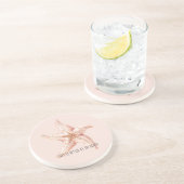 Peach Starfish Better at Beach コースター (側面)