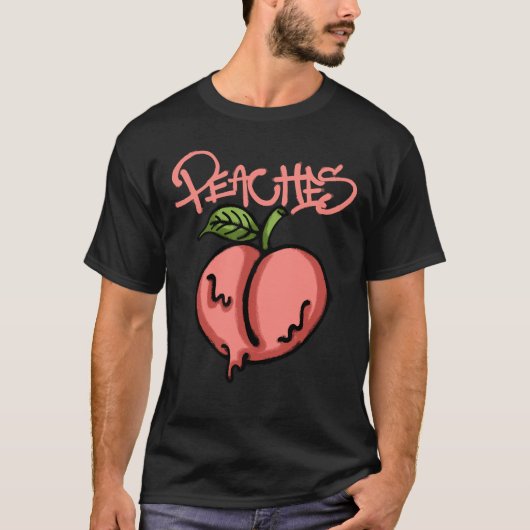 Peach streetwear tシャツ (正面)