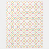 peach sunshine cozy フリースブランケット (正面)