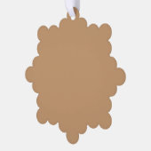 Peach Tan Color Block | Soft Wedding Design オーナメントカード (左)