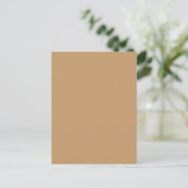 Peach Tan Color Block | Soft Wedding Design ポストカード (スタンド正面)