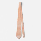 Peach Watercolor Custom Necktie ネクタイ (正面)