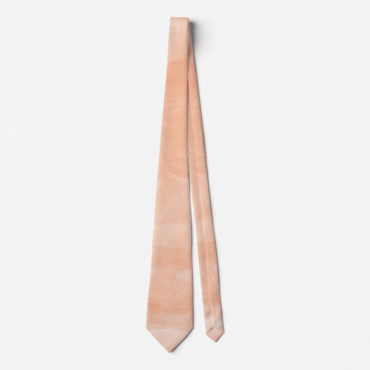 Peach Watercolor Custom Necktie ネクタイ (正面)