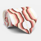 Peach Wave Symmetry ネクタイ (ロール)