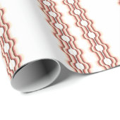 Peach Wave Symmetry ラッピングペーパー (ロールコーナー)