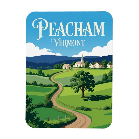 Peacham USA マグネット (縦)