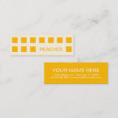 PEACHES (モダン正方形) スキニー名刺 (正面/裏面)