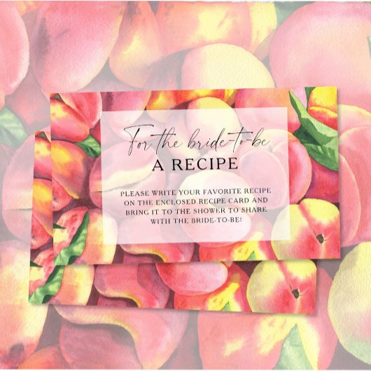 Peaches - 花嫁のためのレシピ エンクロージャーカード