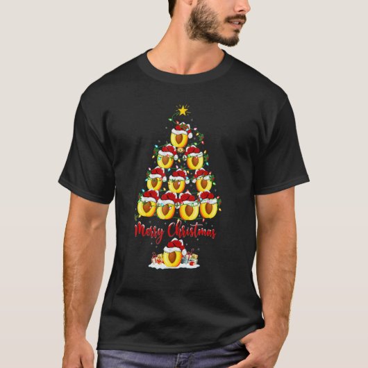 Peaches Christmas Tree Lights Santa Peaches Xmas Tシャツ (正面)
