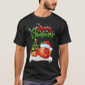 Peaches Fruit   Xmas Decorations Santa Peaches Chr Tシャツ (正面)