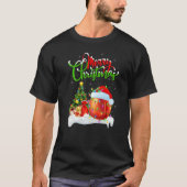 Peaches Fruit  Xmas Decorations Santa Peaches Chri Tシャツ (正面)