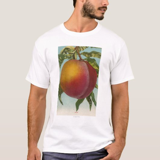 PeachFruitStateのフルーツのChromoの石版 Tシャツ (正面)
