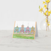 Peachyコテージノートカード カード (黄色い花)