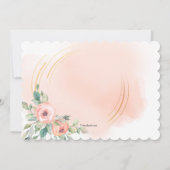 Peachyフローラ写真誕生のお知らせ 案内状 (裏面)