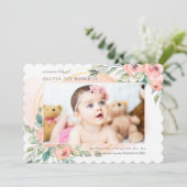 Peachyフローラ写真誕生のお知らせ 案内状 (スタンド正面)