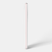 Peachy Blush Tones Vintage Stripes Monogram Samsung Galaxyケース (左側面)