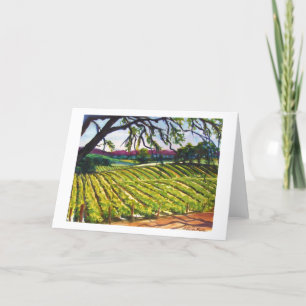 "Peachy Canyon Vineyard"元々。水色カード カード