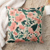 Peachy-Keen Flower Pattern クッション (ブランケット)