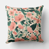 Peachy-Keen Flower Pattern クッション (裏面)