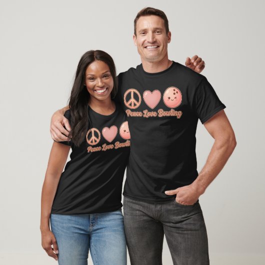 Peachy Peace Love Bowling Charm Tシャツ (ユニセックス)