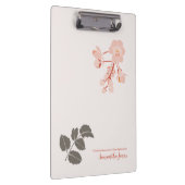 Peachy Pink Oregon Grape Flower Letterhead クリップボード (右)