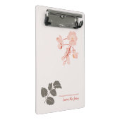 Peachy Pink Oregon Grape Flower Letterhead ミニクリップボード (アングル)