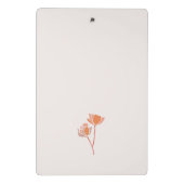 Peachy Pink Oregon Grape Flower Letterhead ミニクリップボード (裏面)