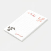 Peachy Pink Oregon Grape Flower Notepad ポストイット (アングル)