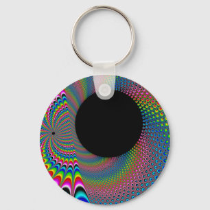 Peackock A Delic - Fractal Art キーホルダー