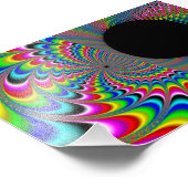 Peackock A Delic - Fractal Art フォトプリント (角)