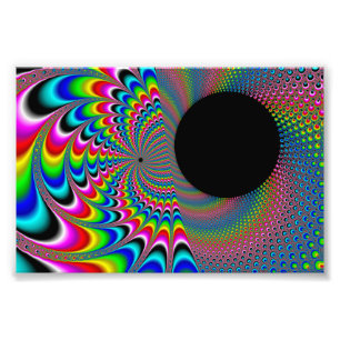 Peackock A Delic - Fractal Art フォトプリント